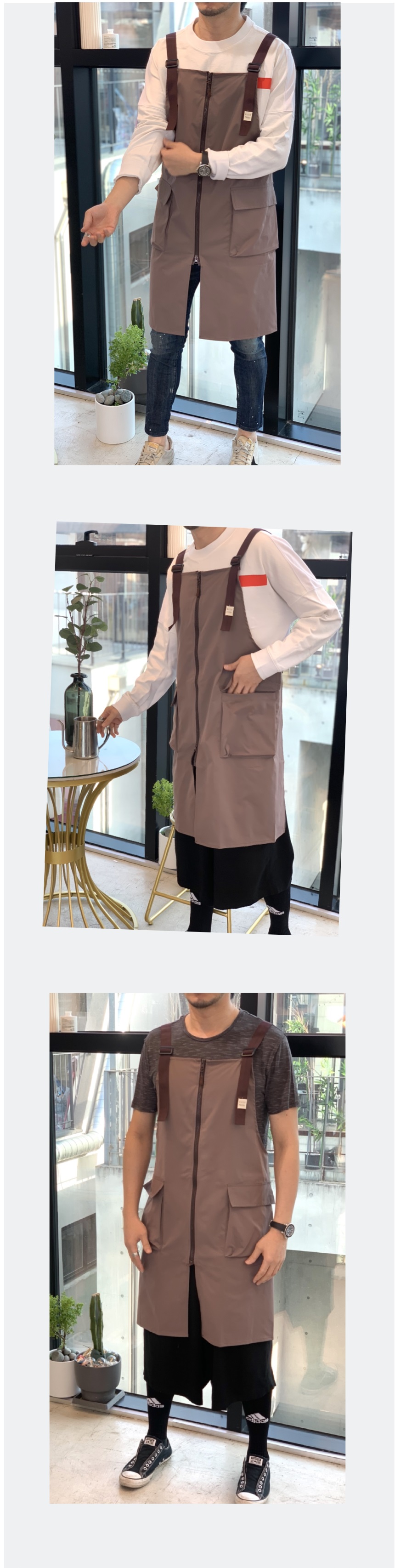 지퍼 버건디 상세2