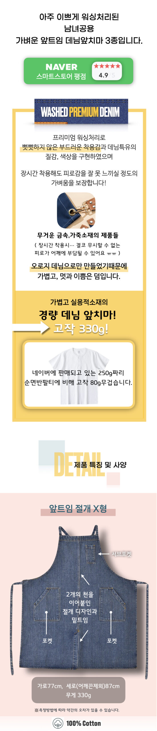 워싱데님 앞트임 상세1